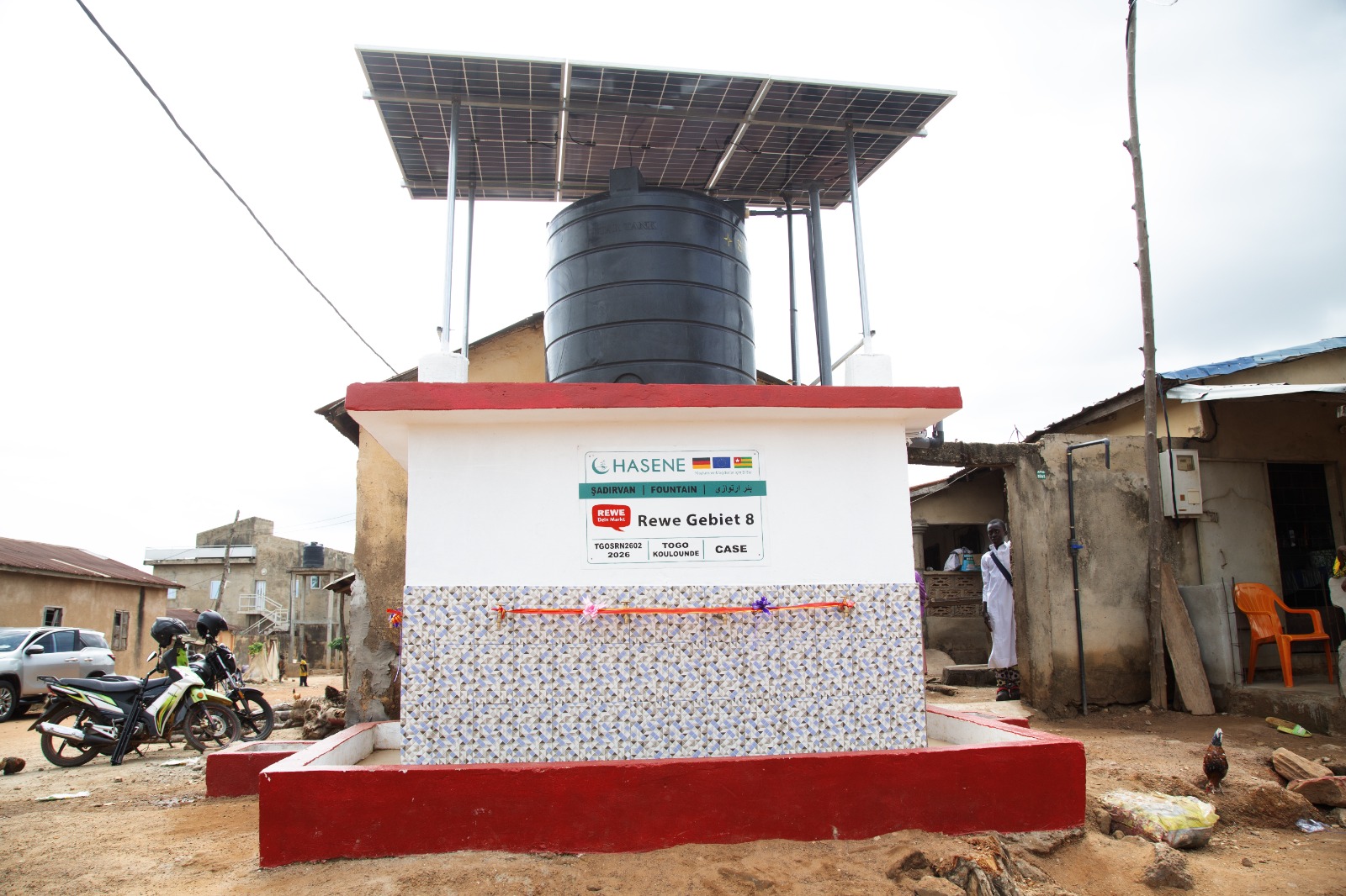Inauguration de forages réalisés par la fondation HASENE.
